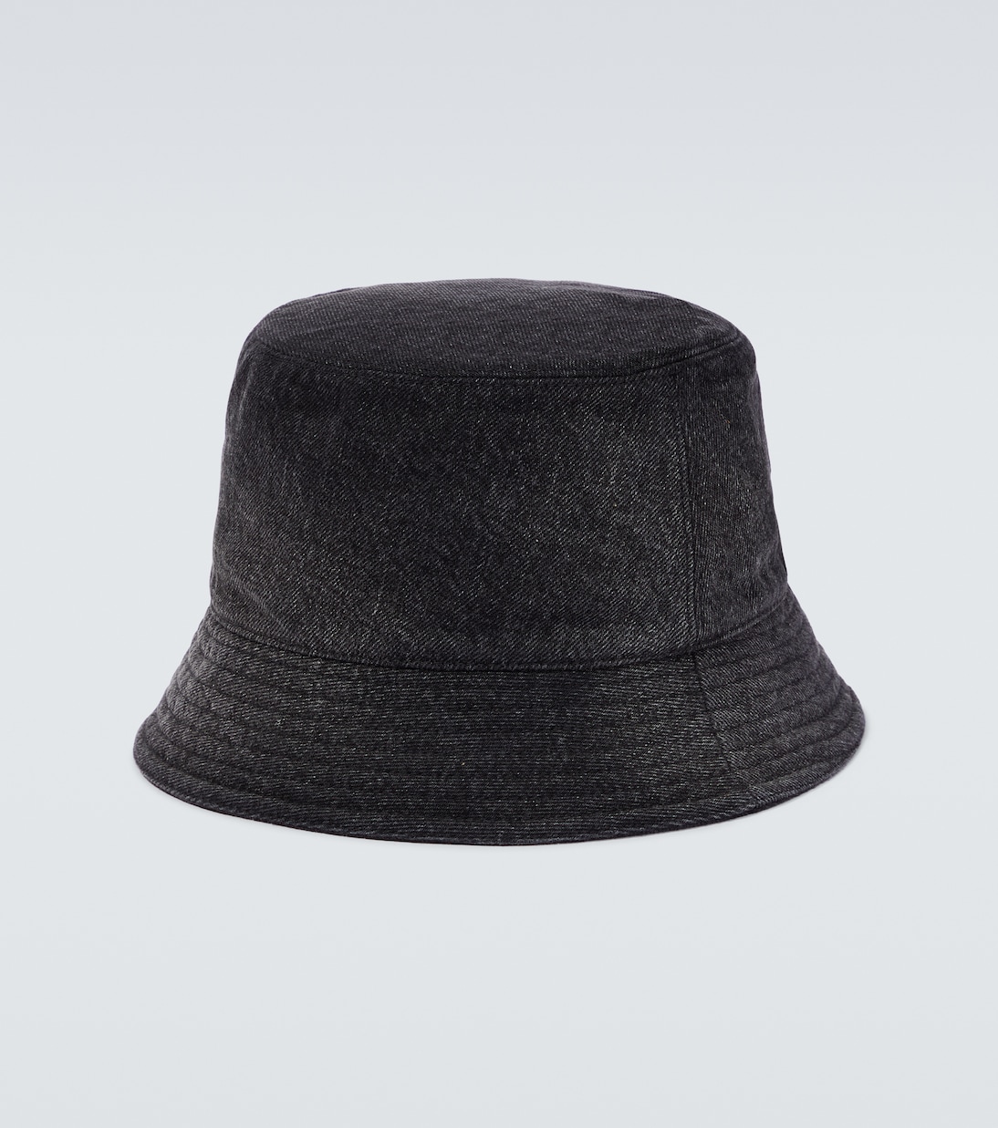 Logo plaque denim bucket hat | Prada