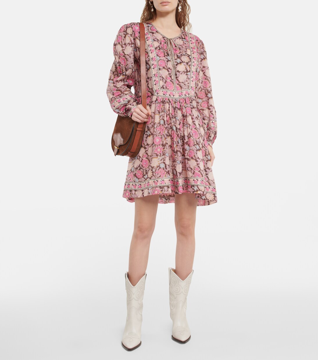 Robe Gilinesia en coton à fleurs | Marant Etoile