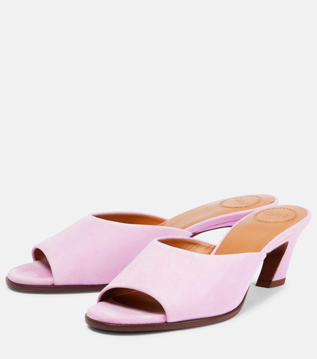 Pantoletten Oli aus Veloursleder | Chloé