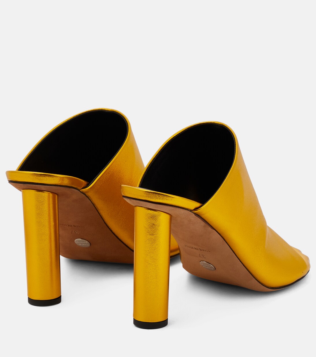 Metallic leather mules | Proenza Schouler