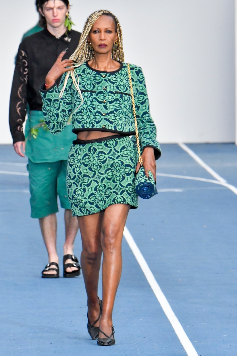 Jacquard cropped cotton jacket | Marine Serre