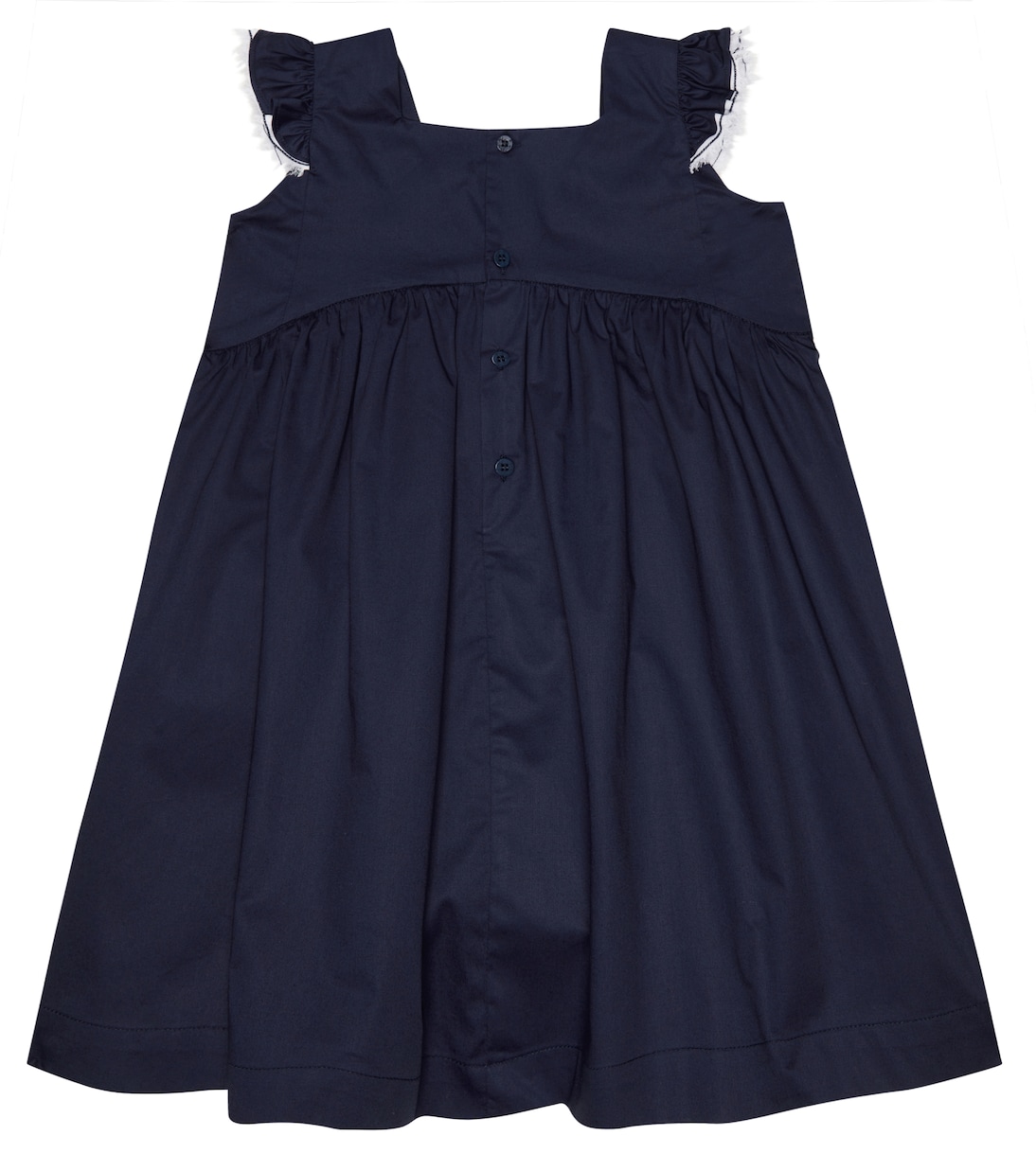 Ruffled cotton minidress | Il Gufo