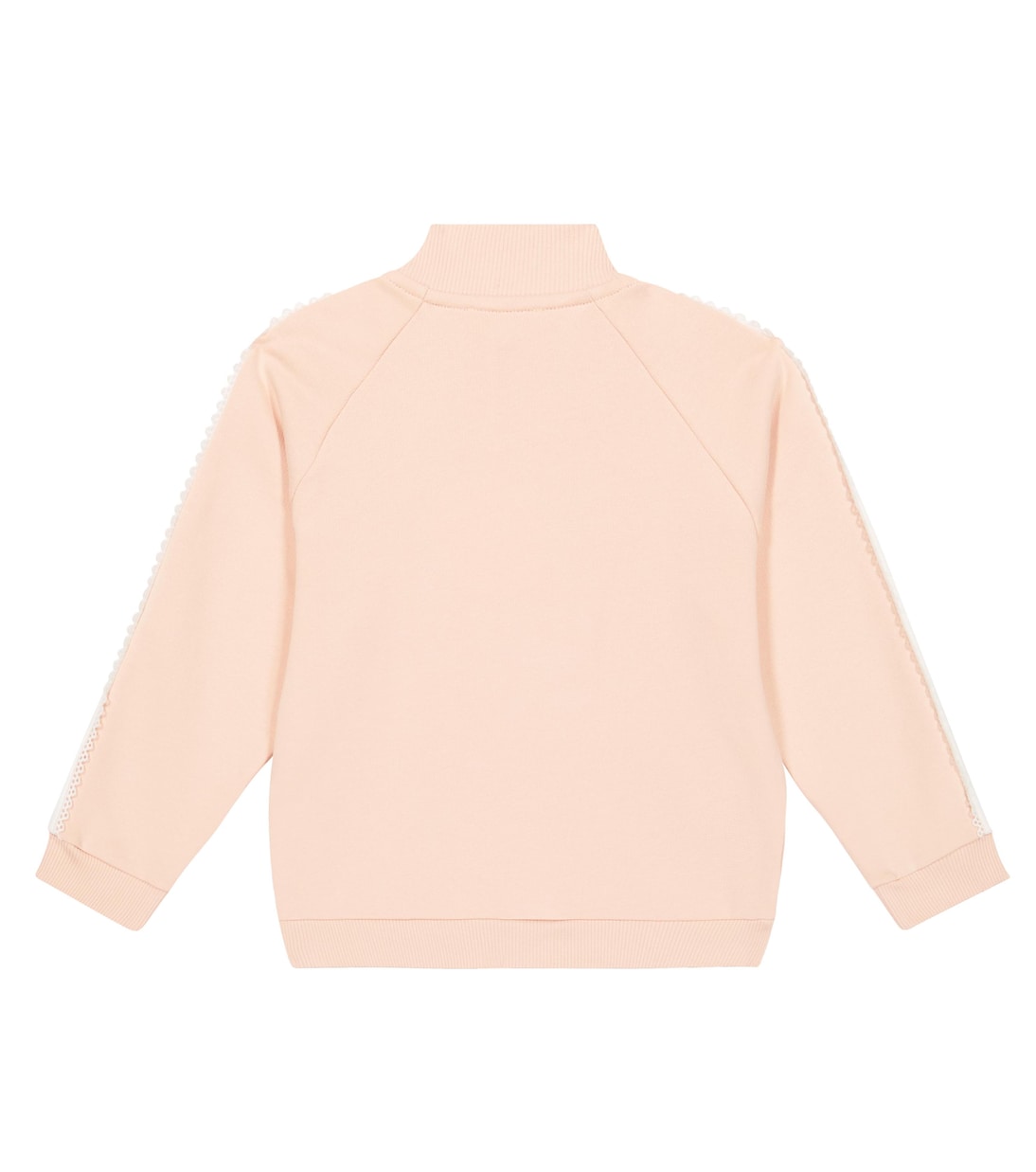 Crochet-trimmed jersey track jacket | Chloé Kids