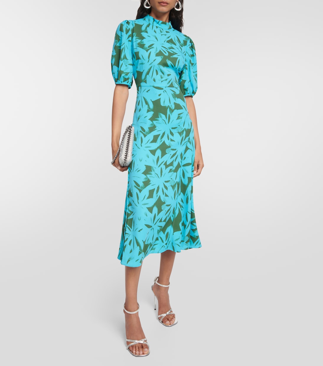 Robe midi Nella à fleurs | Diane von Furstenberg