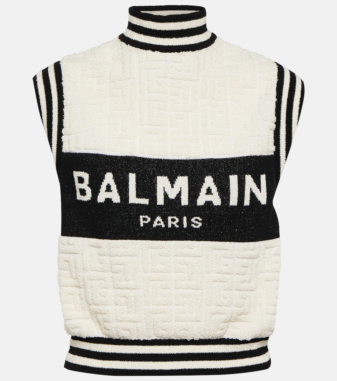 Top aus Bouclé-Jacquard | Balmain