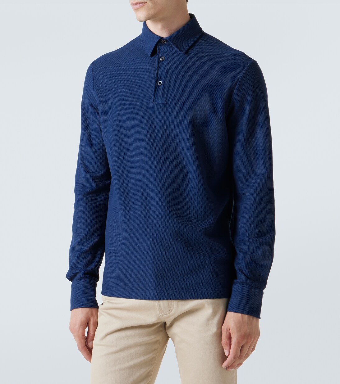 Cotton piqué polo shirt | Loro Piana
