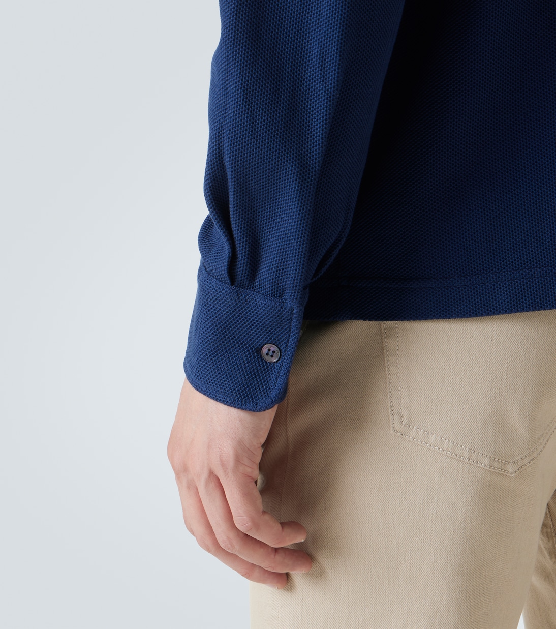 Cotton piqué polo shirt | Loro Piana