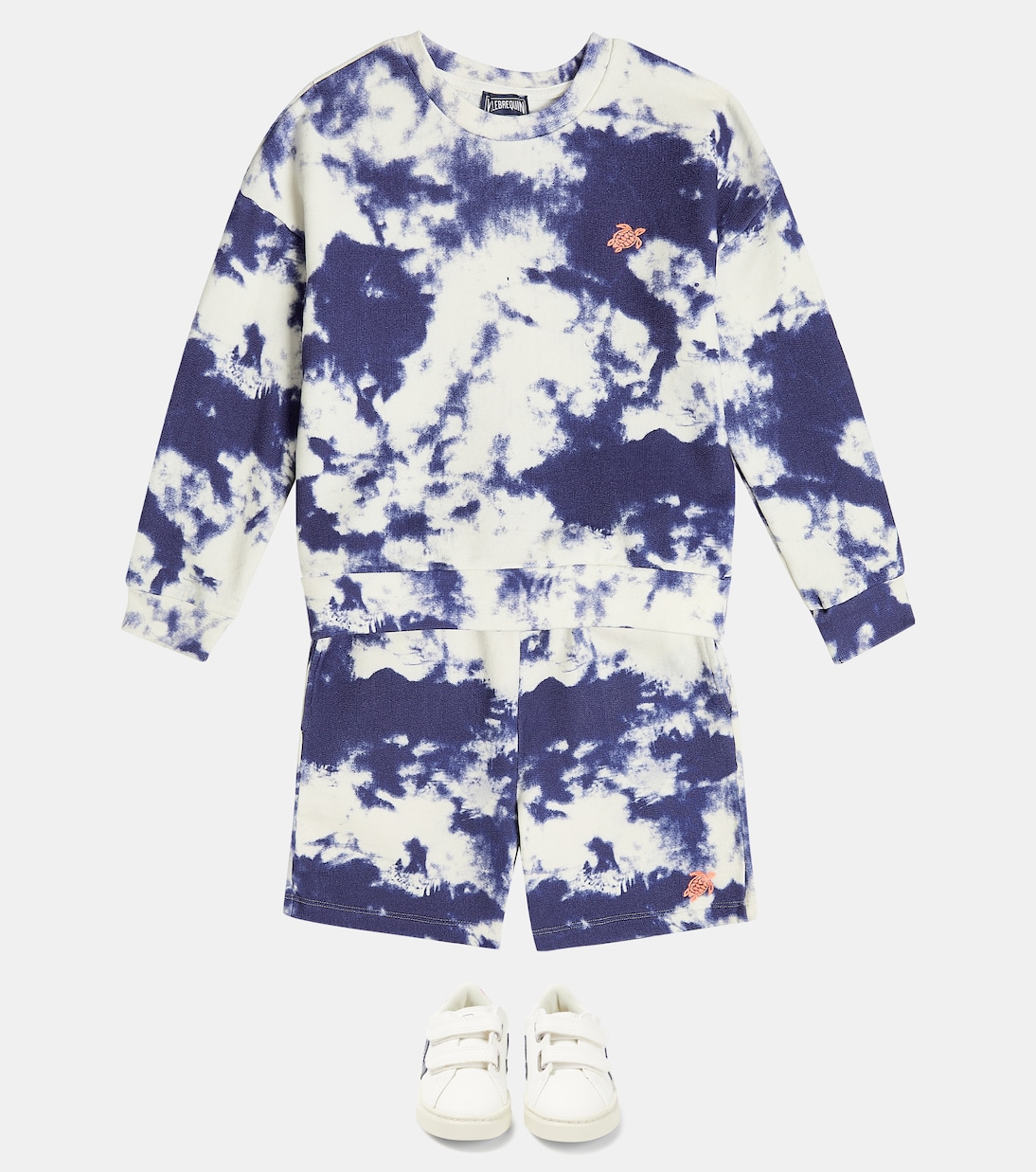 Tie-dye cotton Bermuda shorts | Vilebrequin Kids