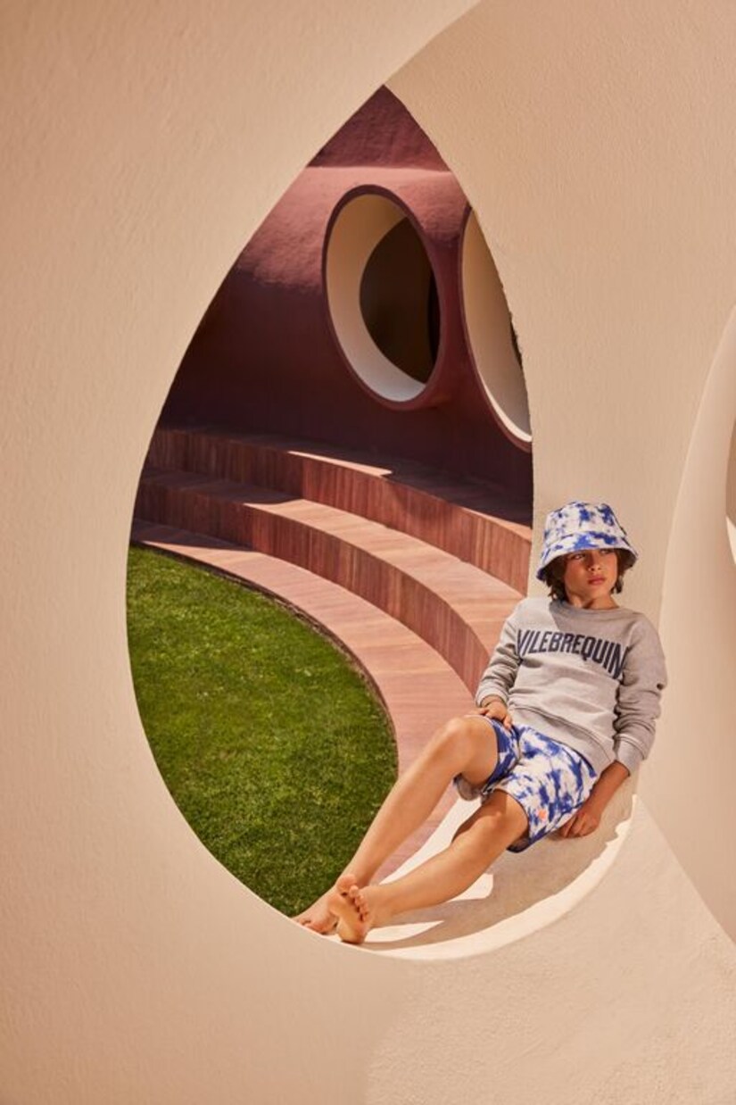 Tie-dye cotton Bermuda shorts | Vilebrequin Kids