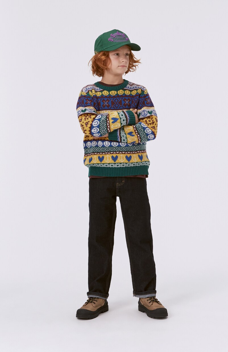 Barrie intarsia wool-blend sweater | Molo