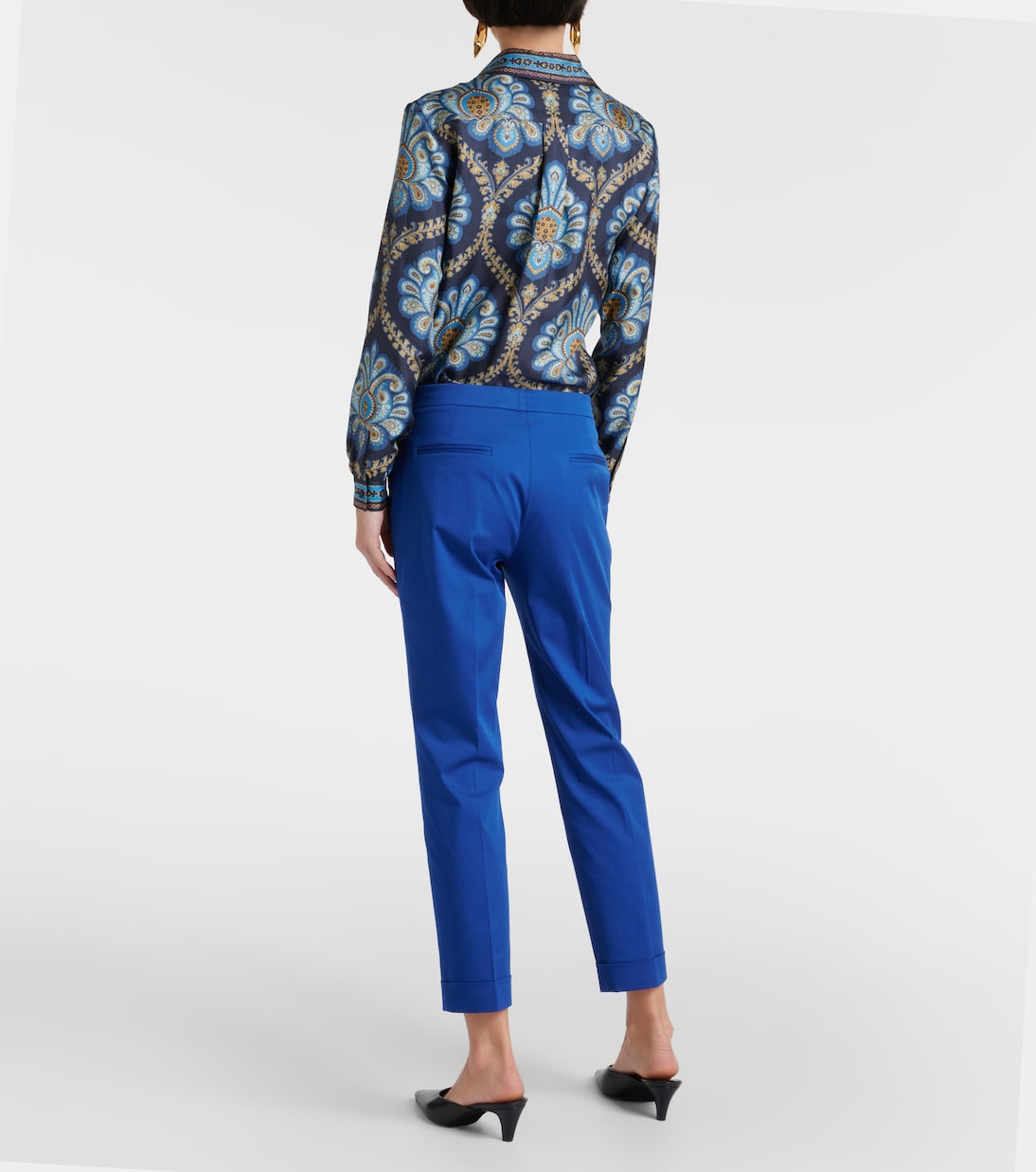 High-Rise-Hose aus einem Baumwollgemisch | Etro