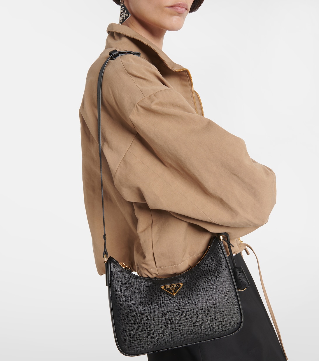 Borsa a spalla Re-Edition Mini in pelle | Prada