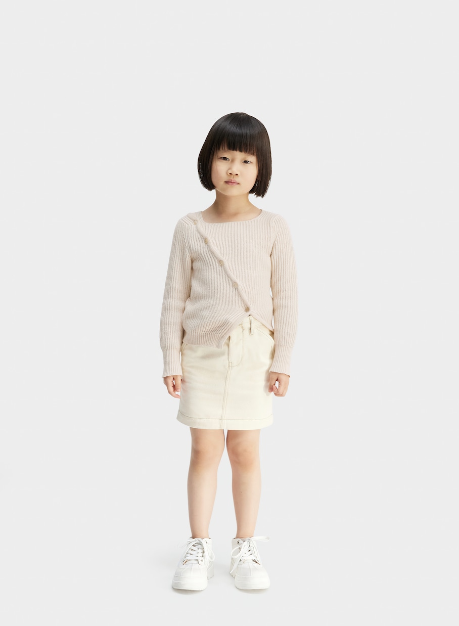 La Maille Pau棉质与亚麻开衫 | Jacquemus Enfant