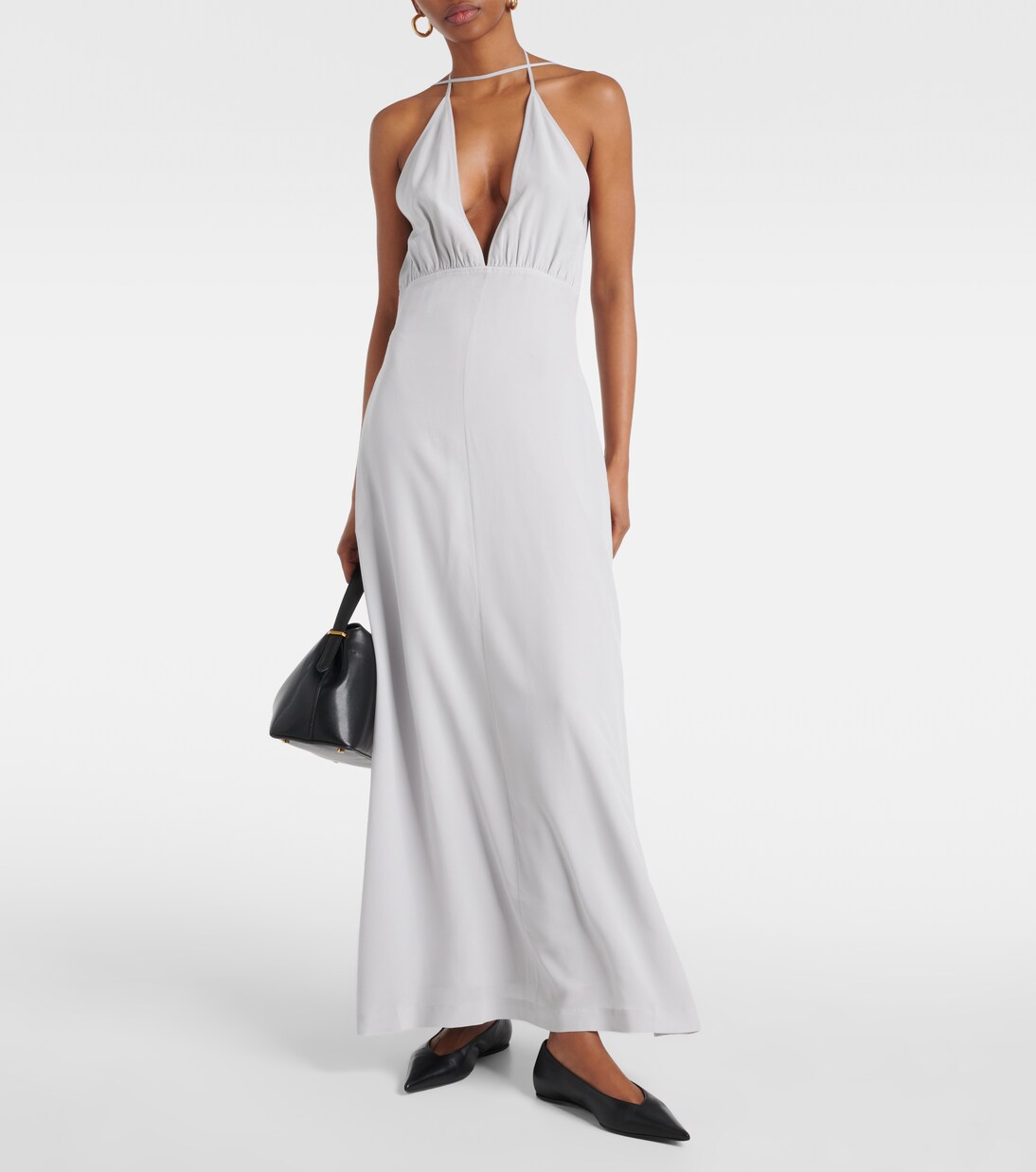 Robe longue en crêpe de soie | Toteme