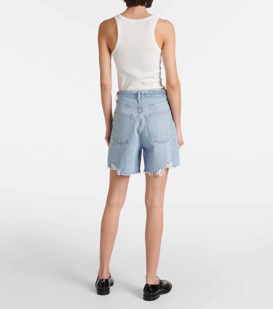 Stella high-rise denim shorts | Agolde