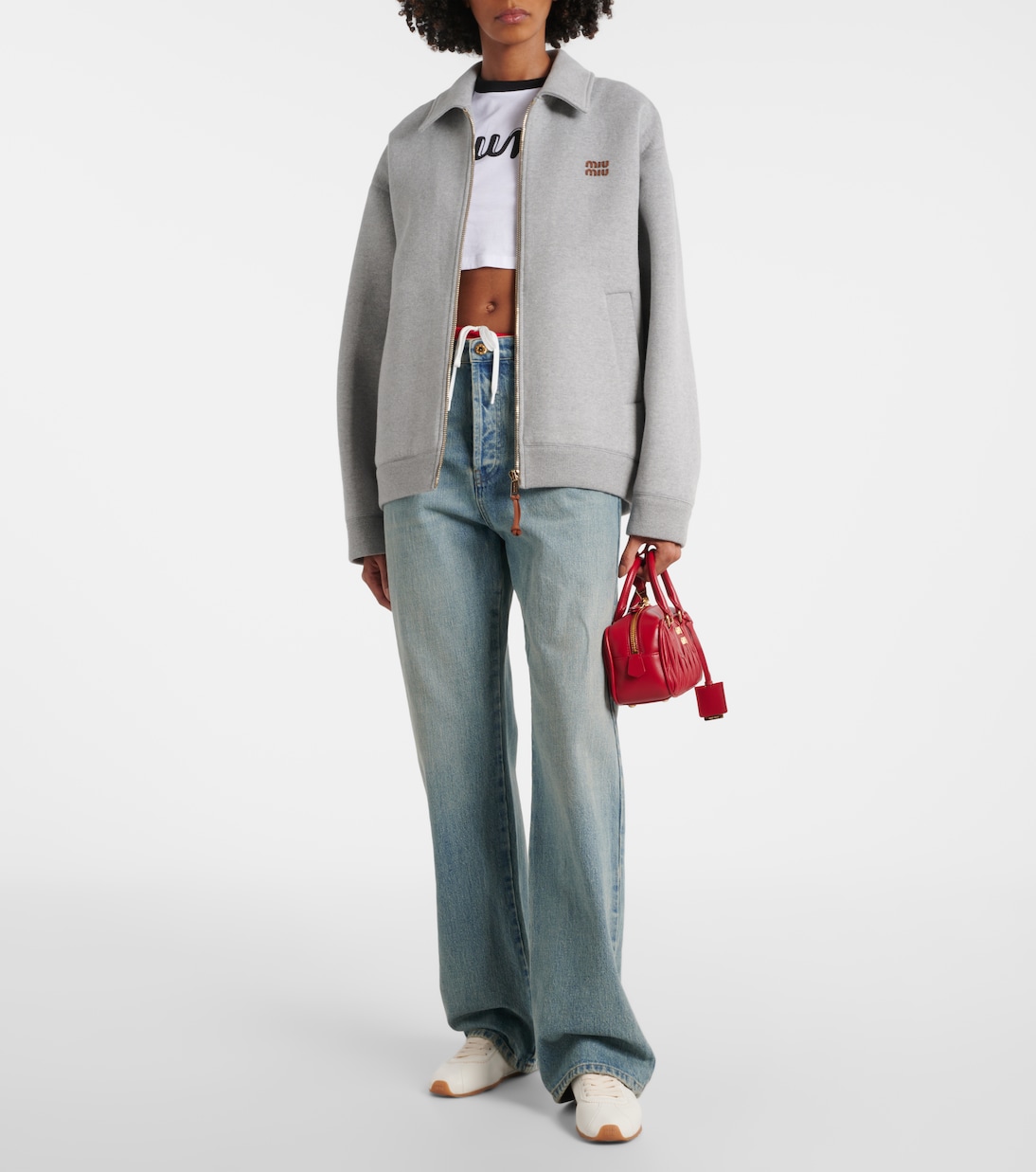 Leather sneakers | Miu Miu