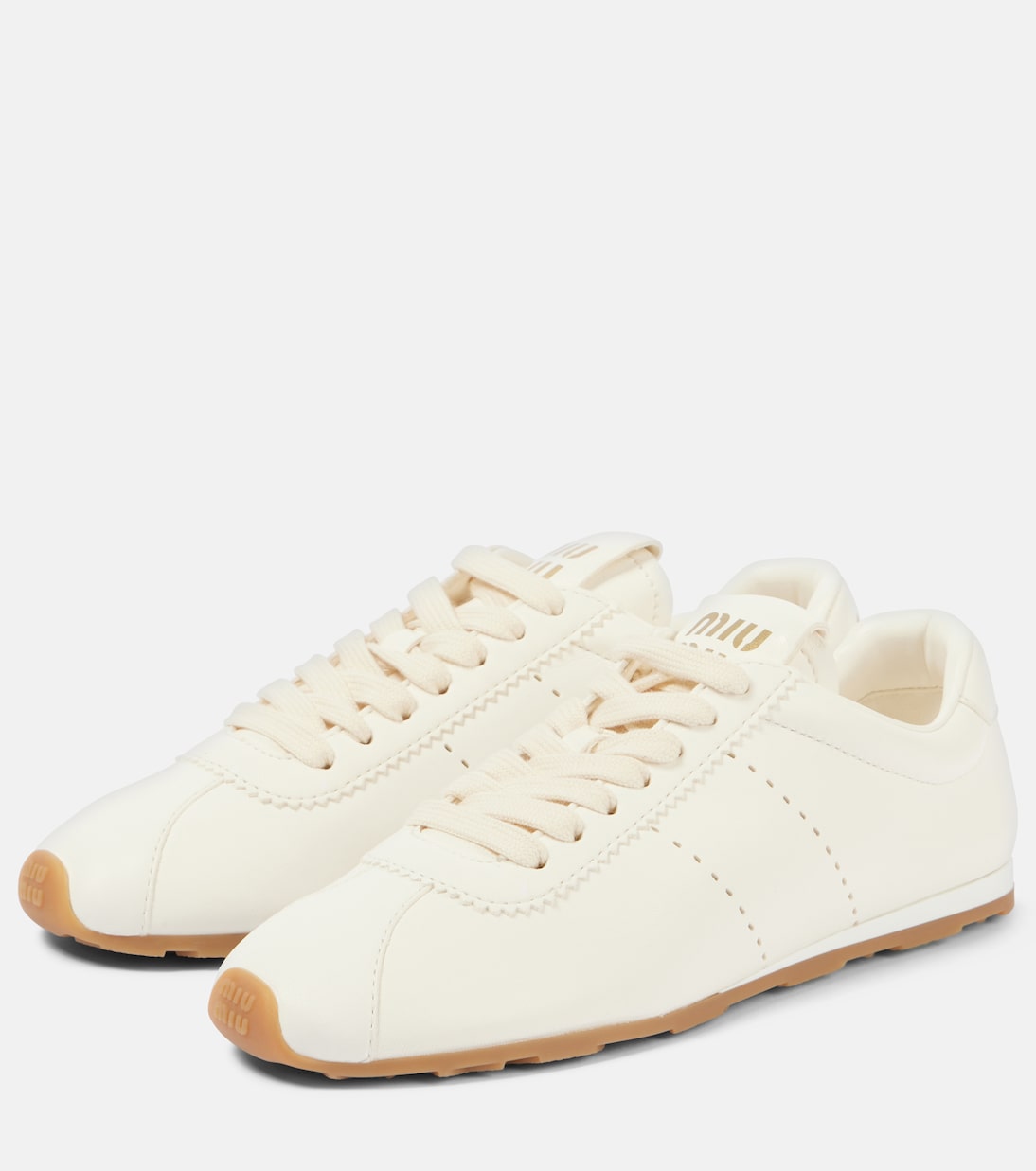 Leather sneakers | Miu Miu