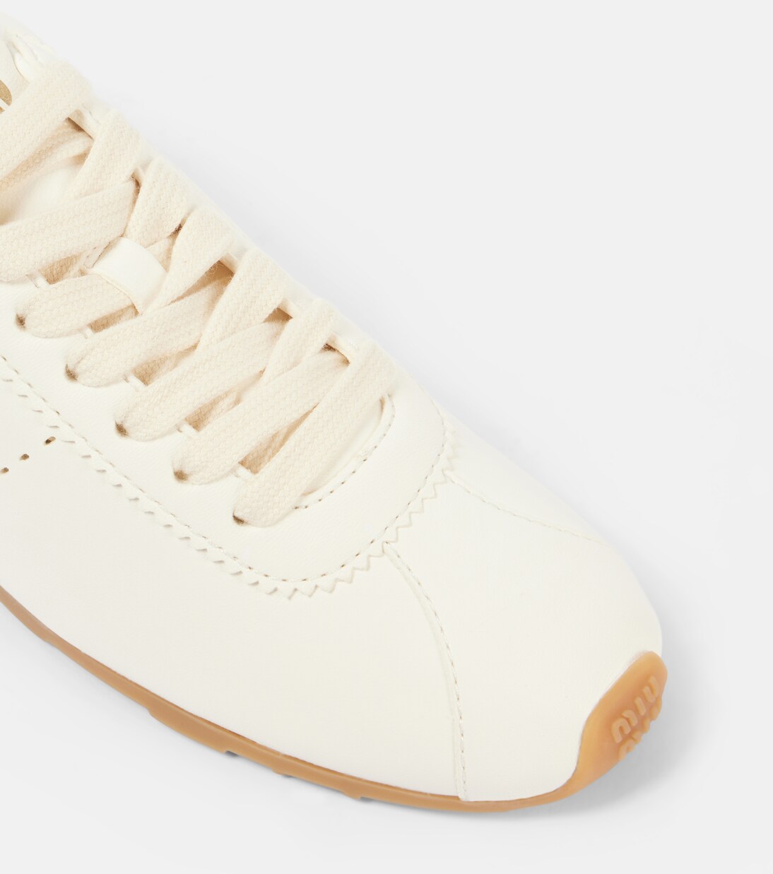 Leather sneakers | Miu Miu