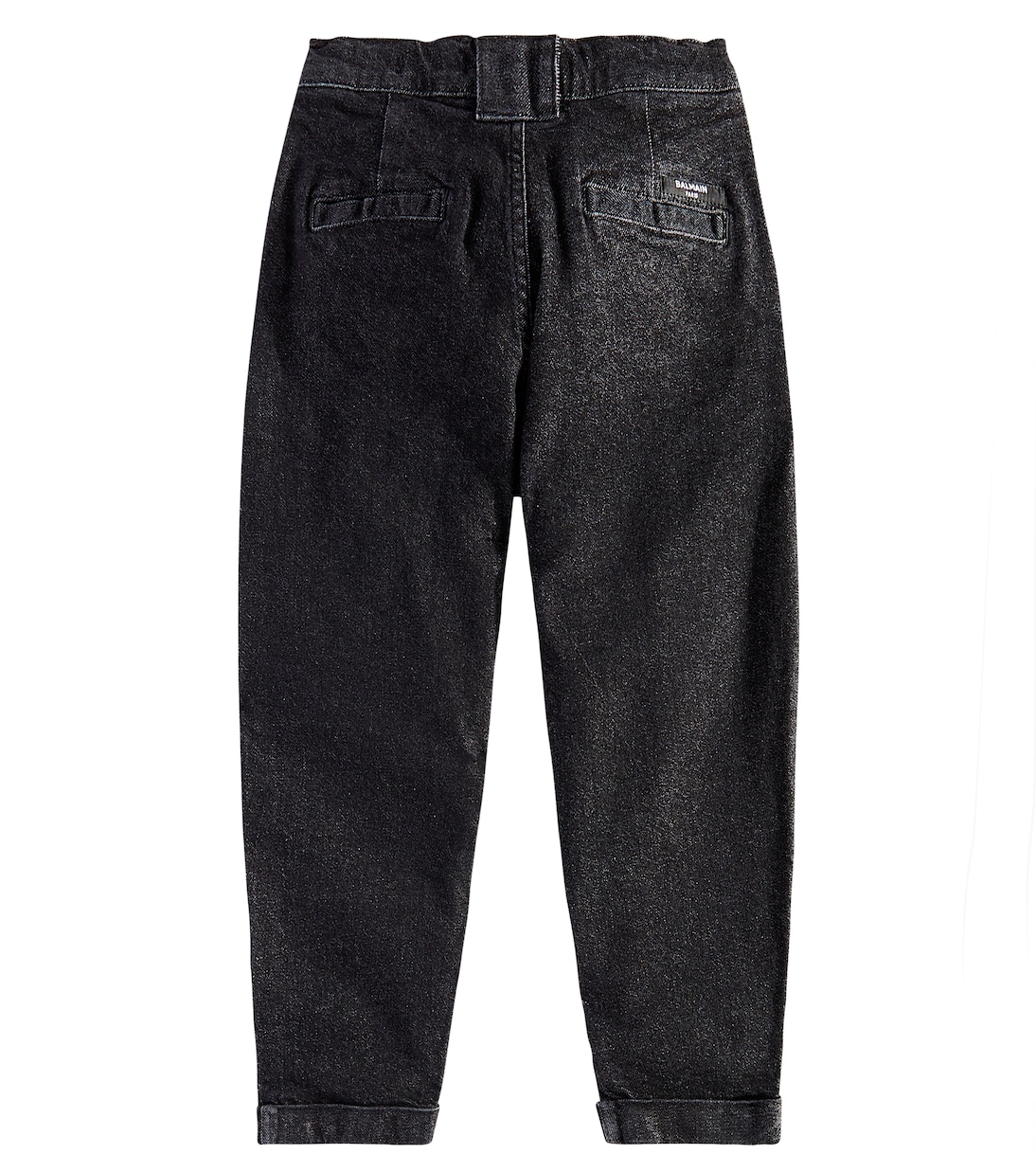 High-rise tapered jeans | Balmain Kids