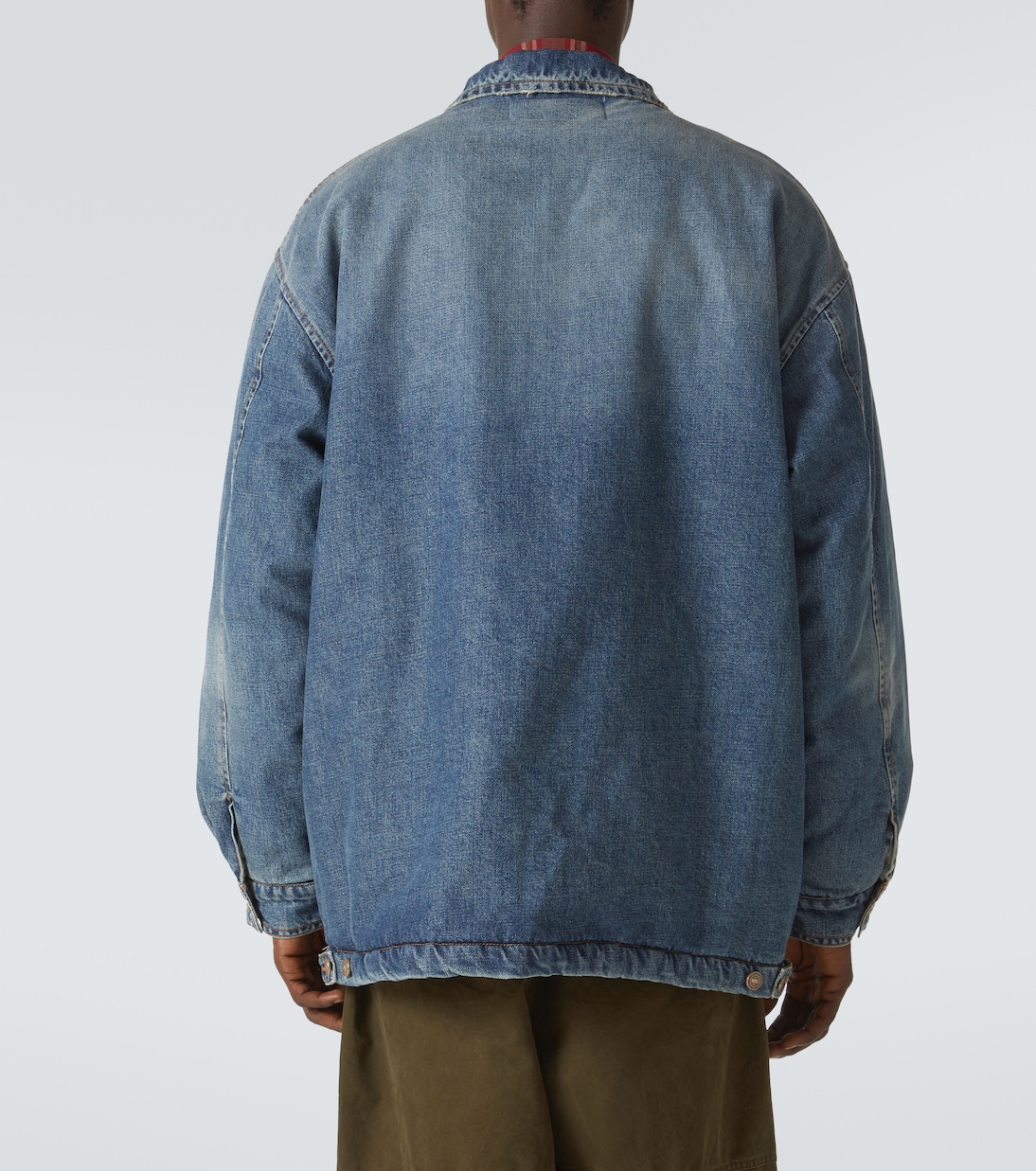 Jeansjacke mit Faux Shearling | ERL