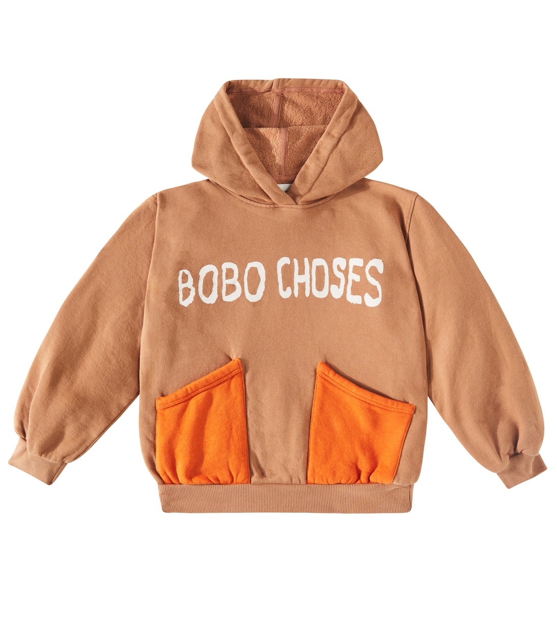 Shadow logo cotton jersey hoodie | Bobo Choses