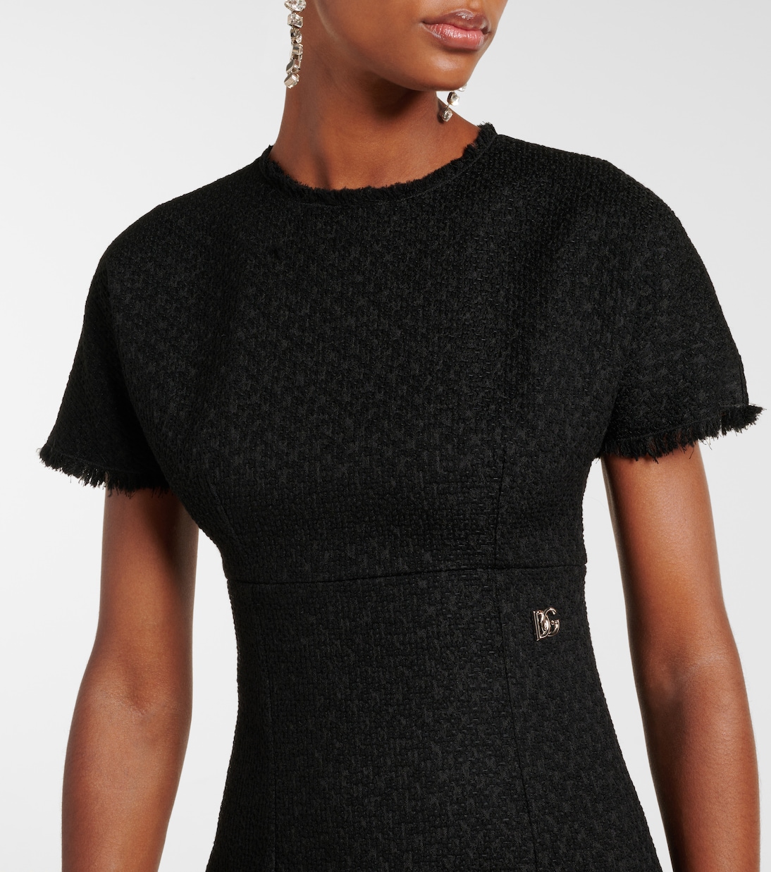 Robe DG en tweed de laine mélangée | Dolce&Gabbana