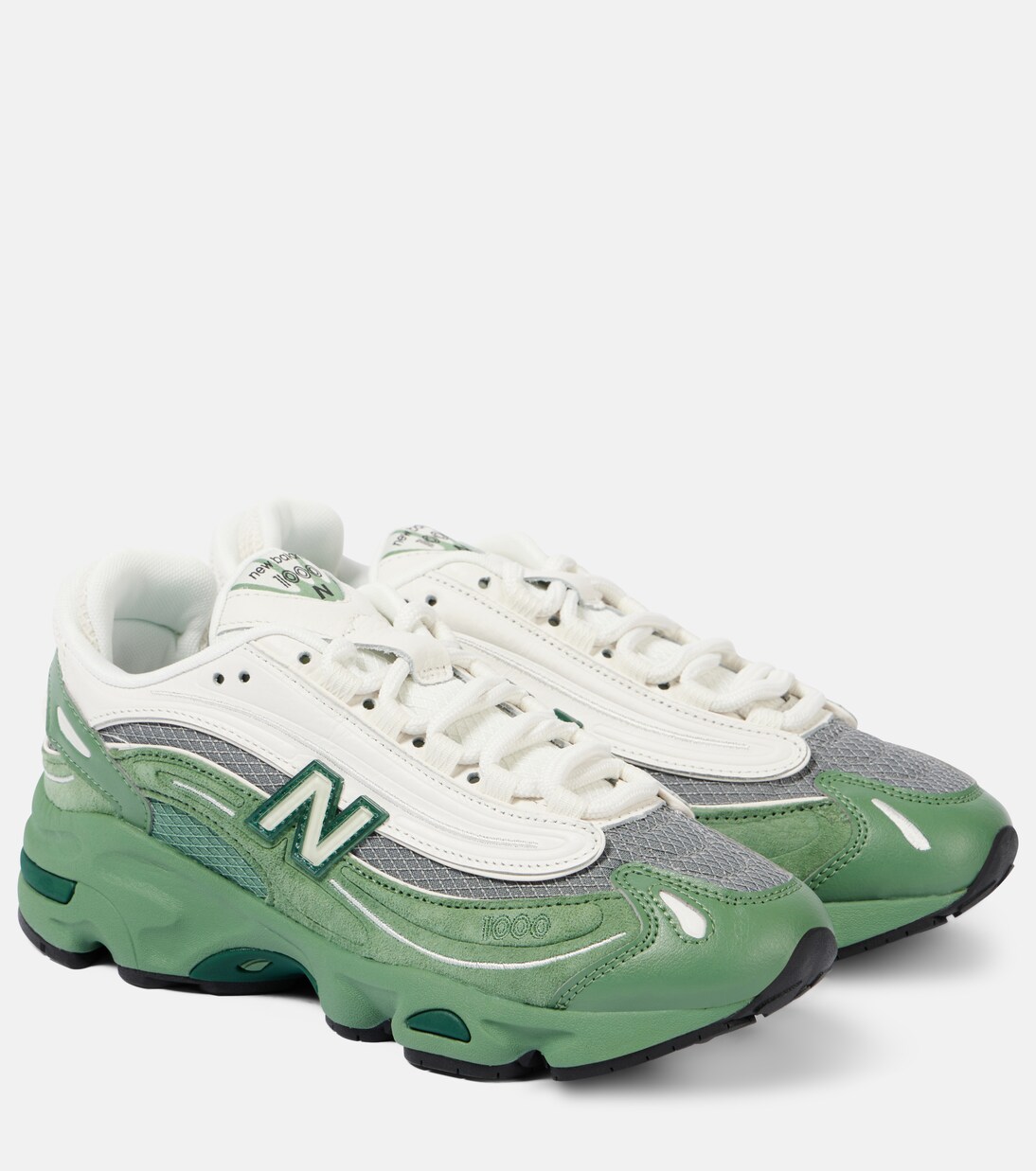 1000 colorblocked leather sneakers | New Balance