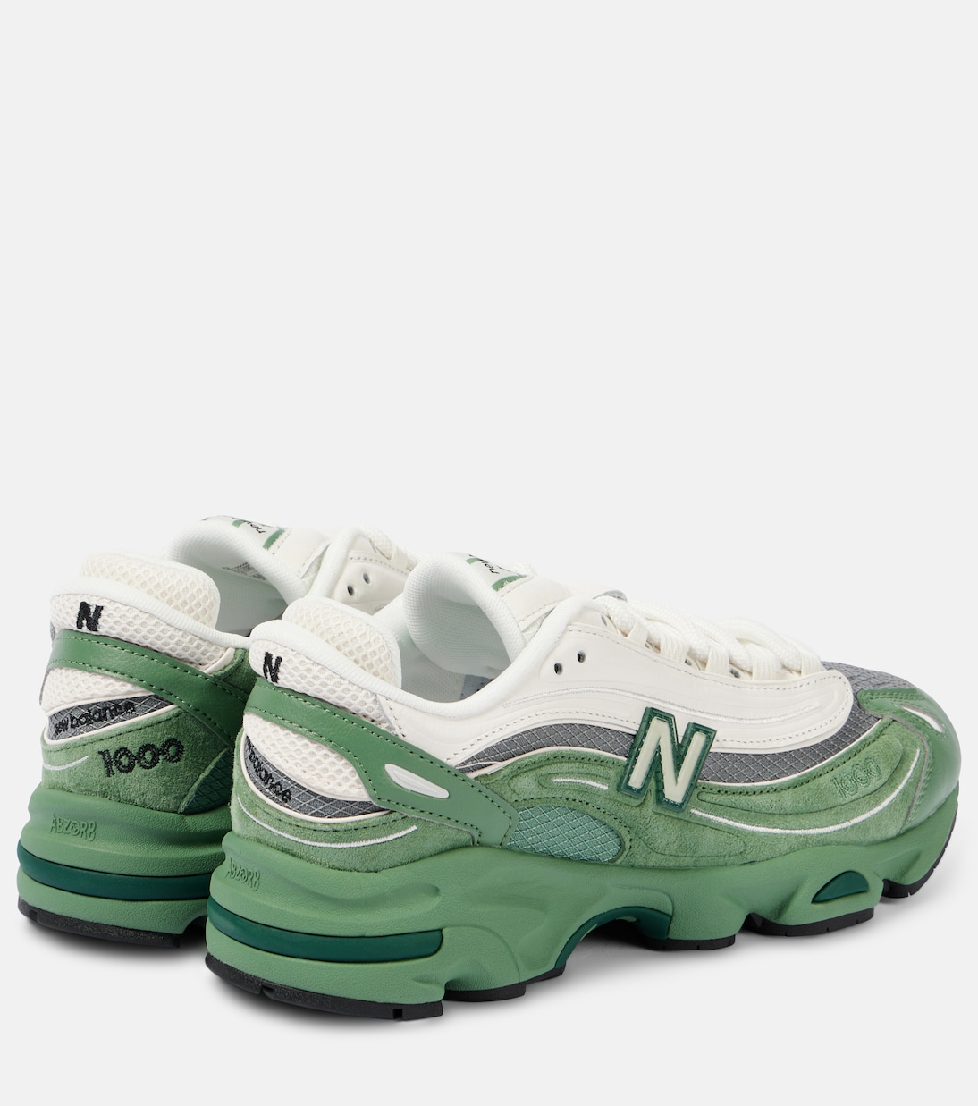 1000 colorblocked leather sneakers | New Balance