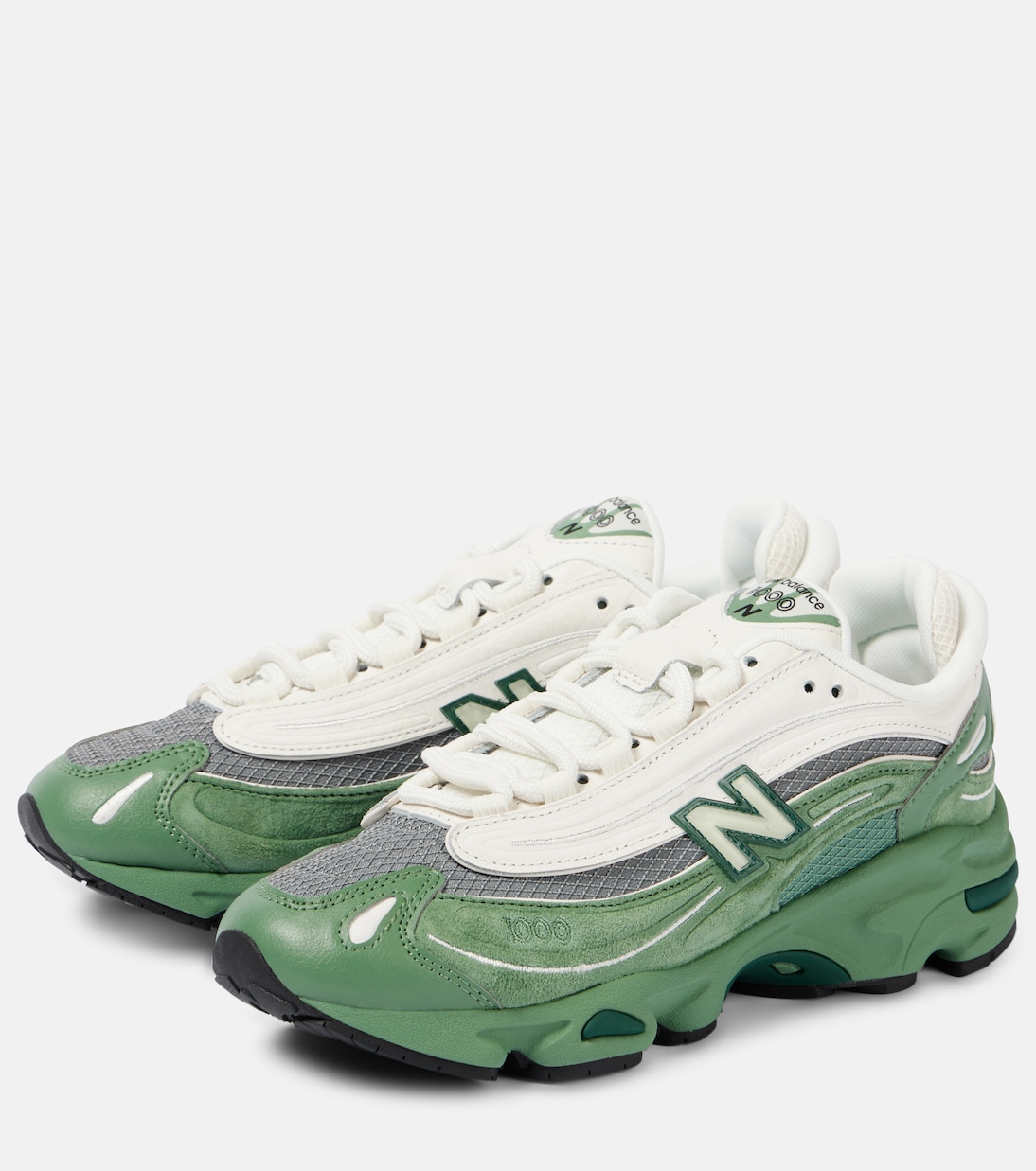 1000 colorblocked leather sneakers | New Balance