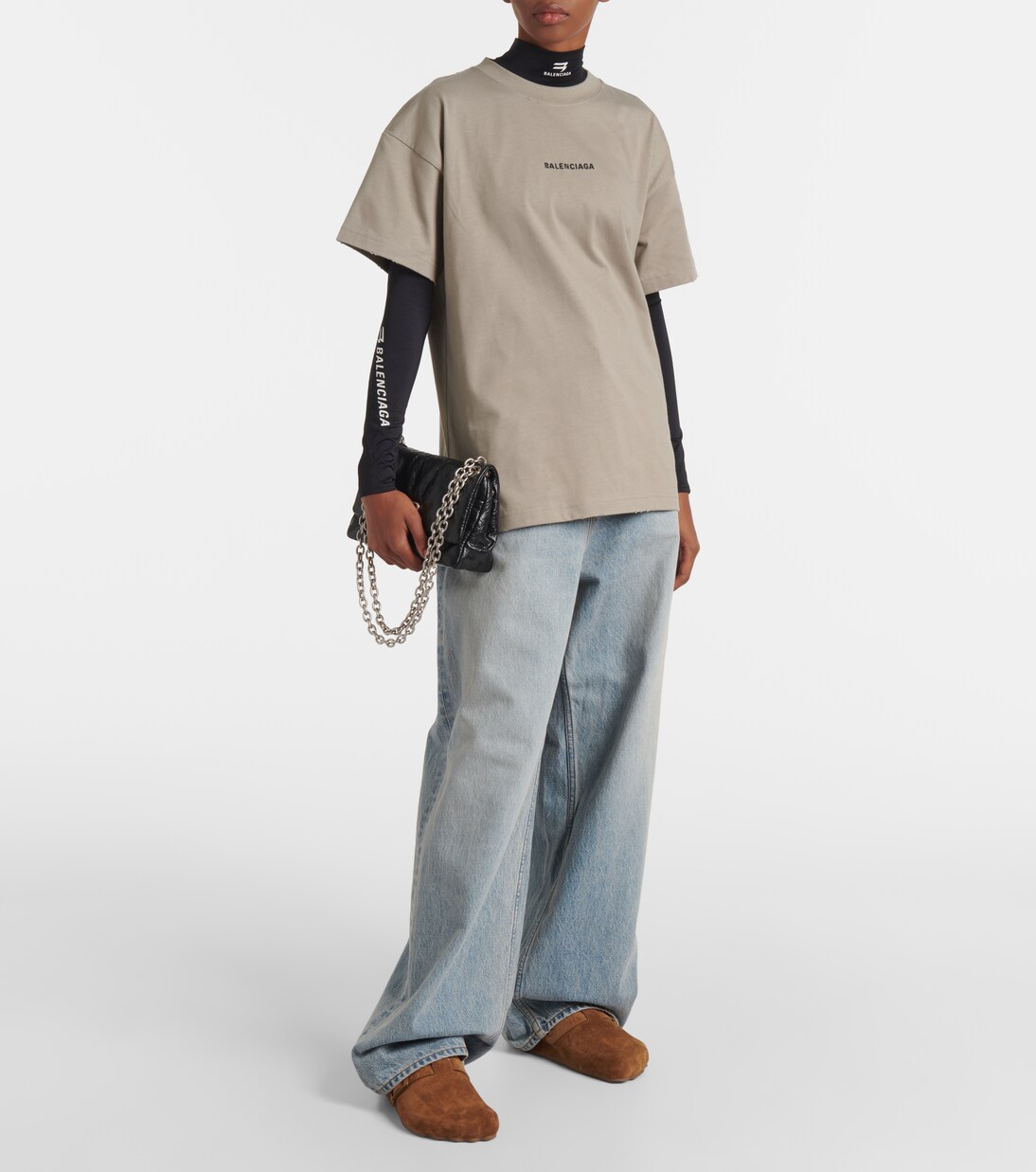 Sunday shearling-lined suede mules | Balenciaga