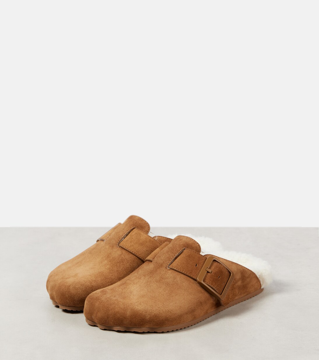 Sunday shearling-lined suede mules | Balenciaga