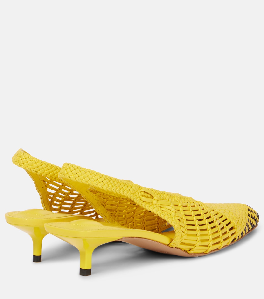 Cubisto Banane 35 leather slingback pumps | Jacquemus