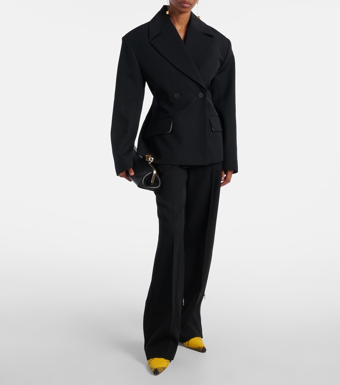 Cubisto Banane 35 leather slingback pumps | Jacquemus