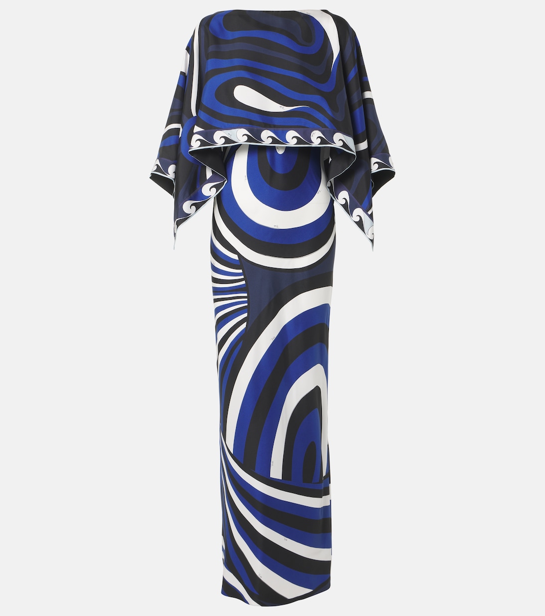 Iride silk slip dress and cape set | Pucci