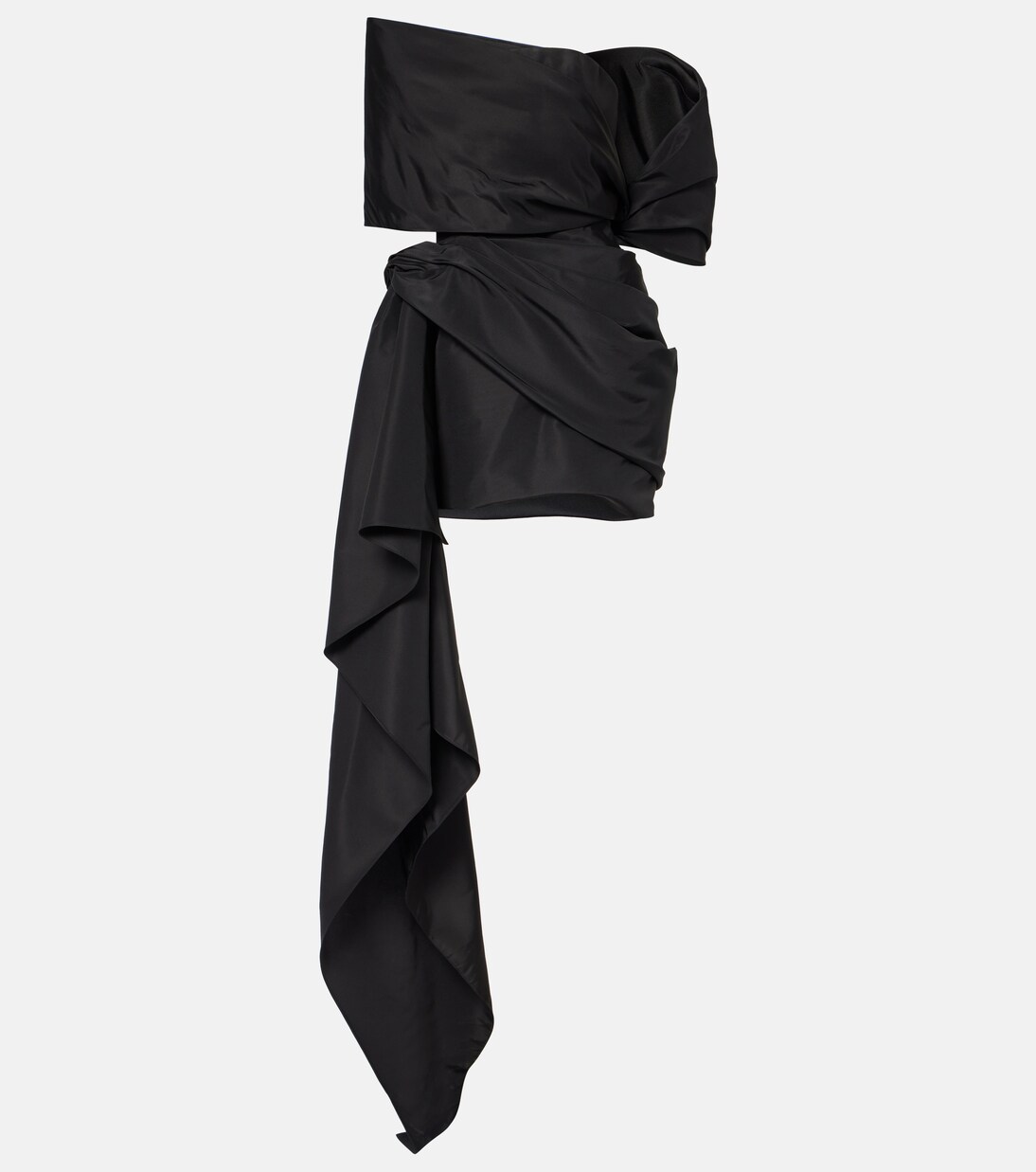 Vestido corto asimétrico drapeado | Oscar de la Renta