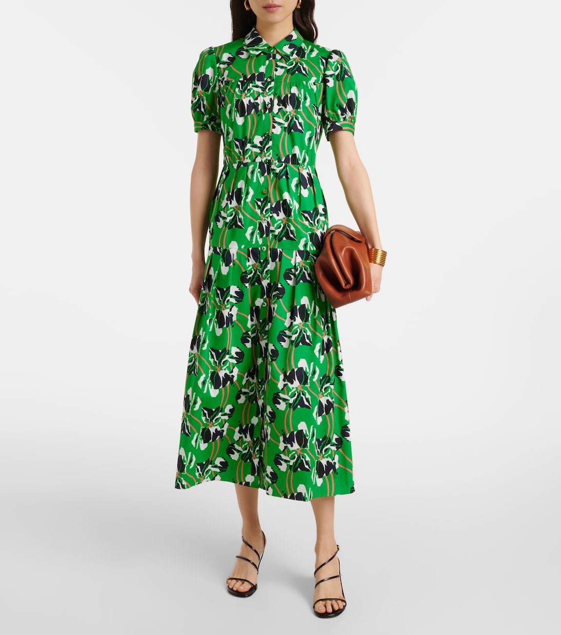 Abito lungo Jonah in cotone con stampa | Diane von Furstenberg