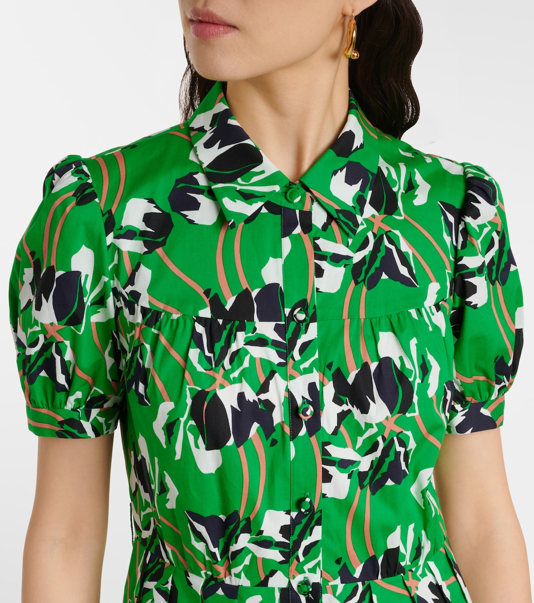 Abito lungo Jonah in cotone con stampa | Diane von Furstenberg