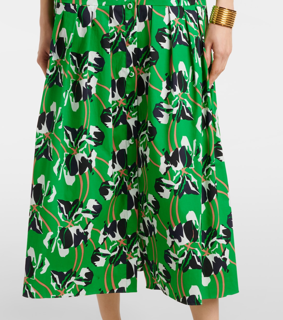 Abito lungo Jonah in cotone con stampa | Diane von Furstenberg