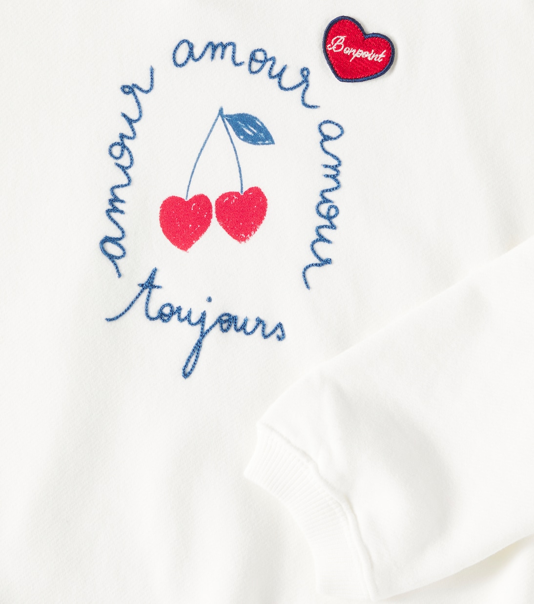 Tayla cotton sweatshirt | Bonpoint