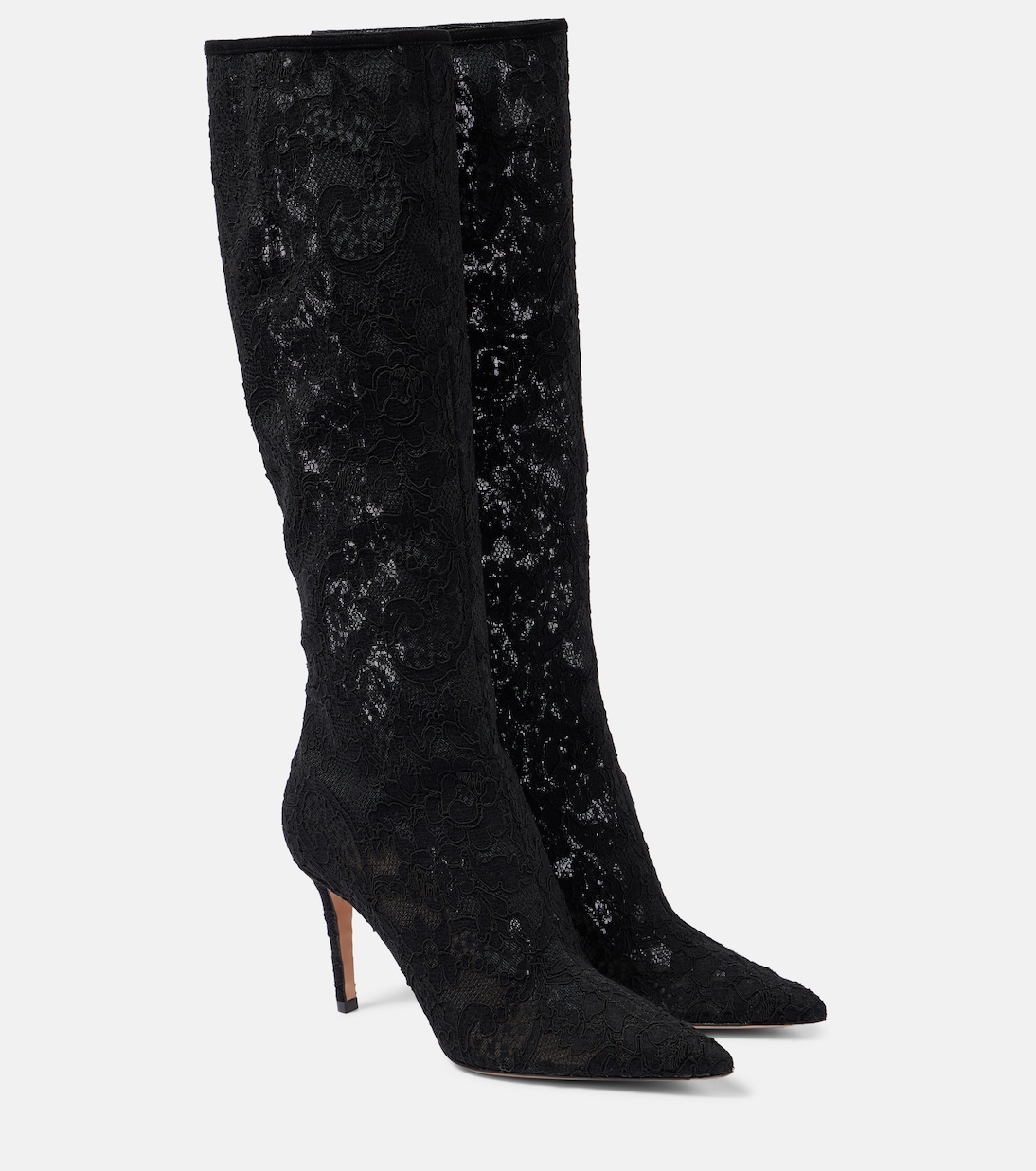 Claudia 85 lace knee-high boots | Gianvito Rossi