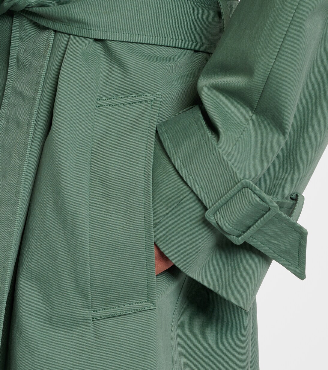 Domeka oversized cotton twill trench coat | The Row