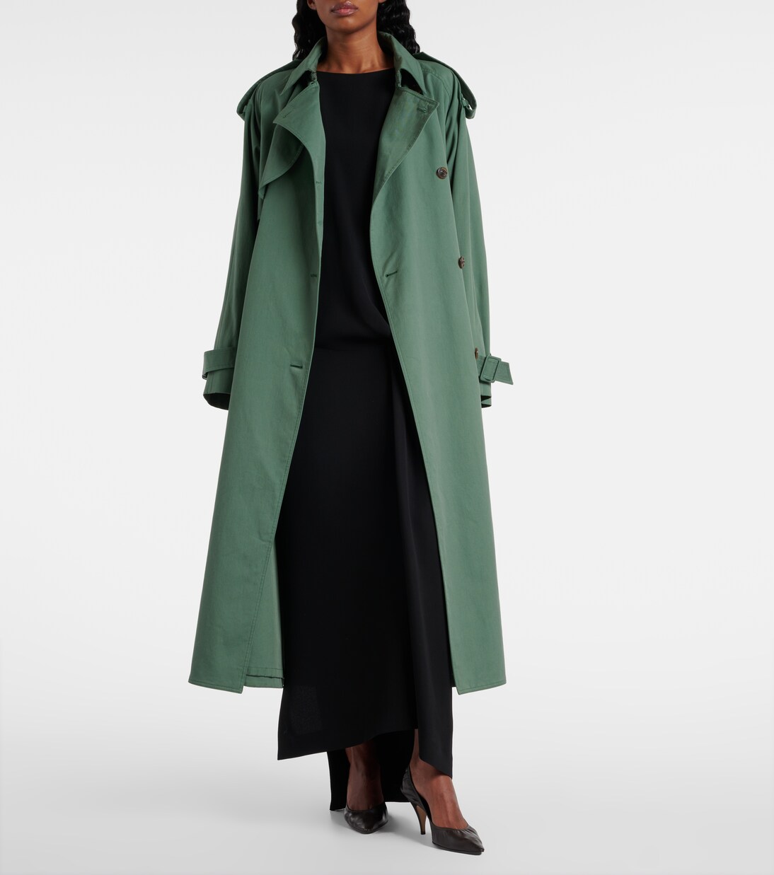 Domeka oversized cotton twill trench coat | The Row