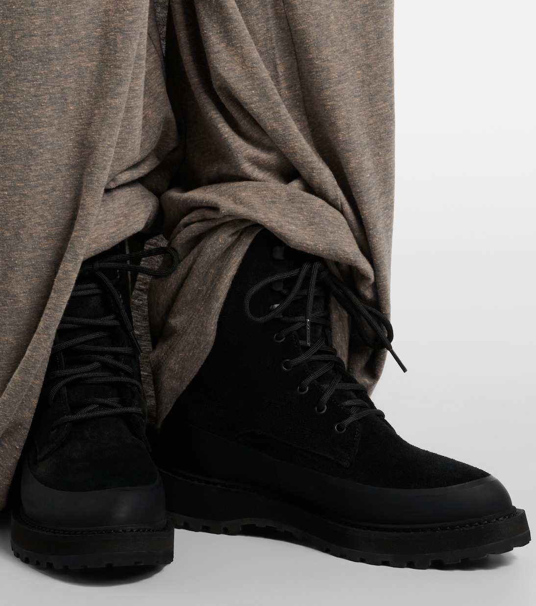 Dolomite shearling-trimmed suede ankle boots | Le Monde Béryl