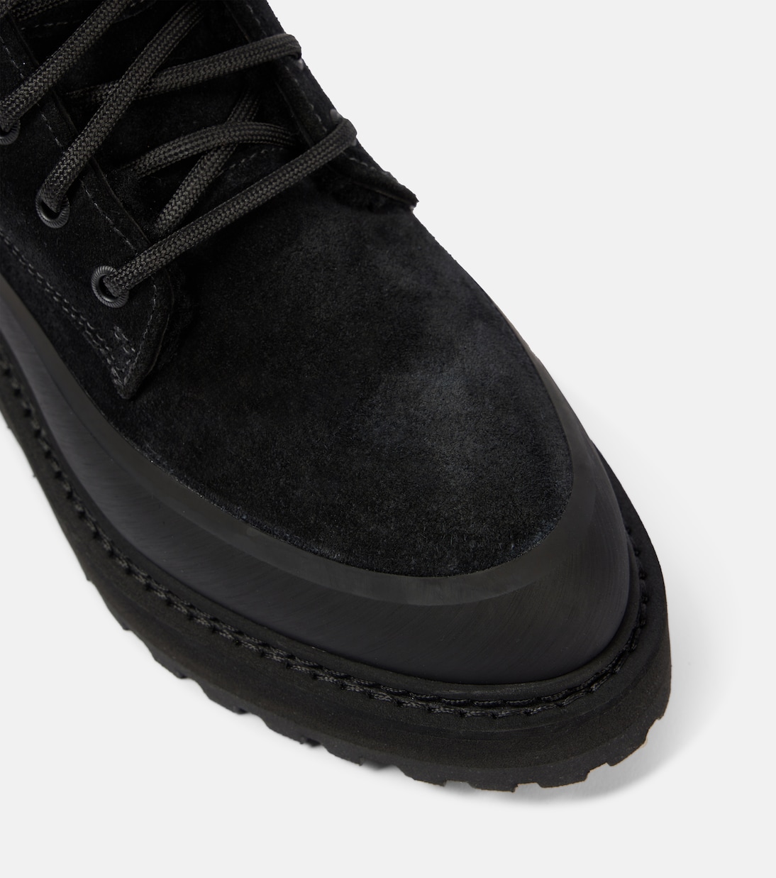 Dolomite shearling-trimmed suede ankle boots | Le Monde Béryl