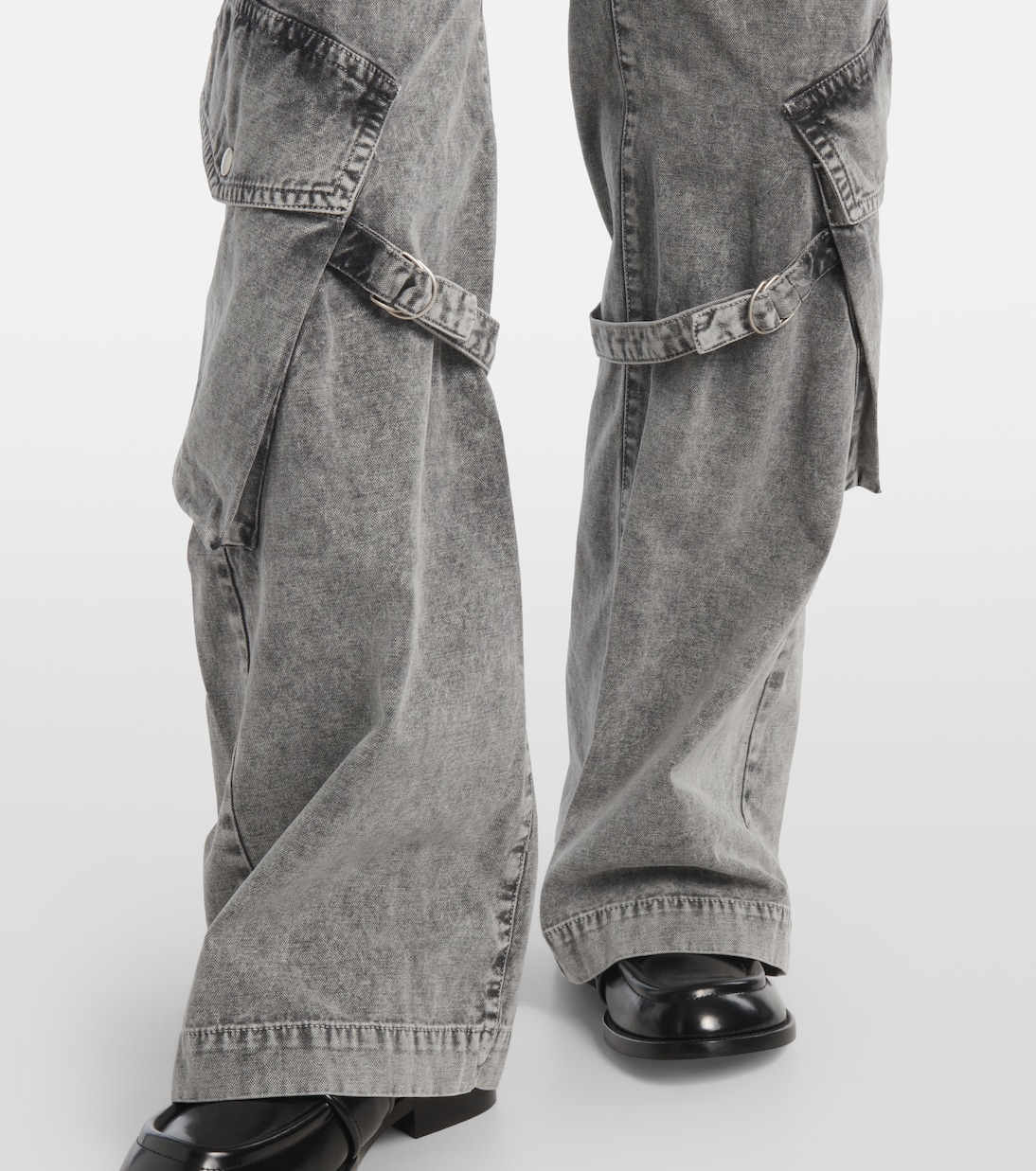 Mid-rise cotton canvas cargo pants | Acne Studios