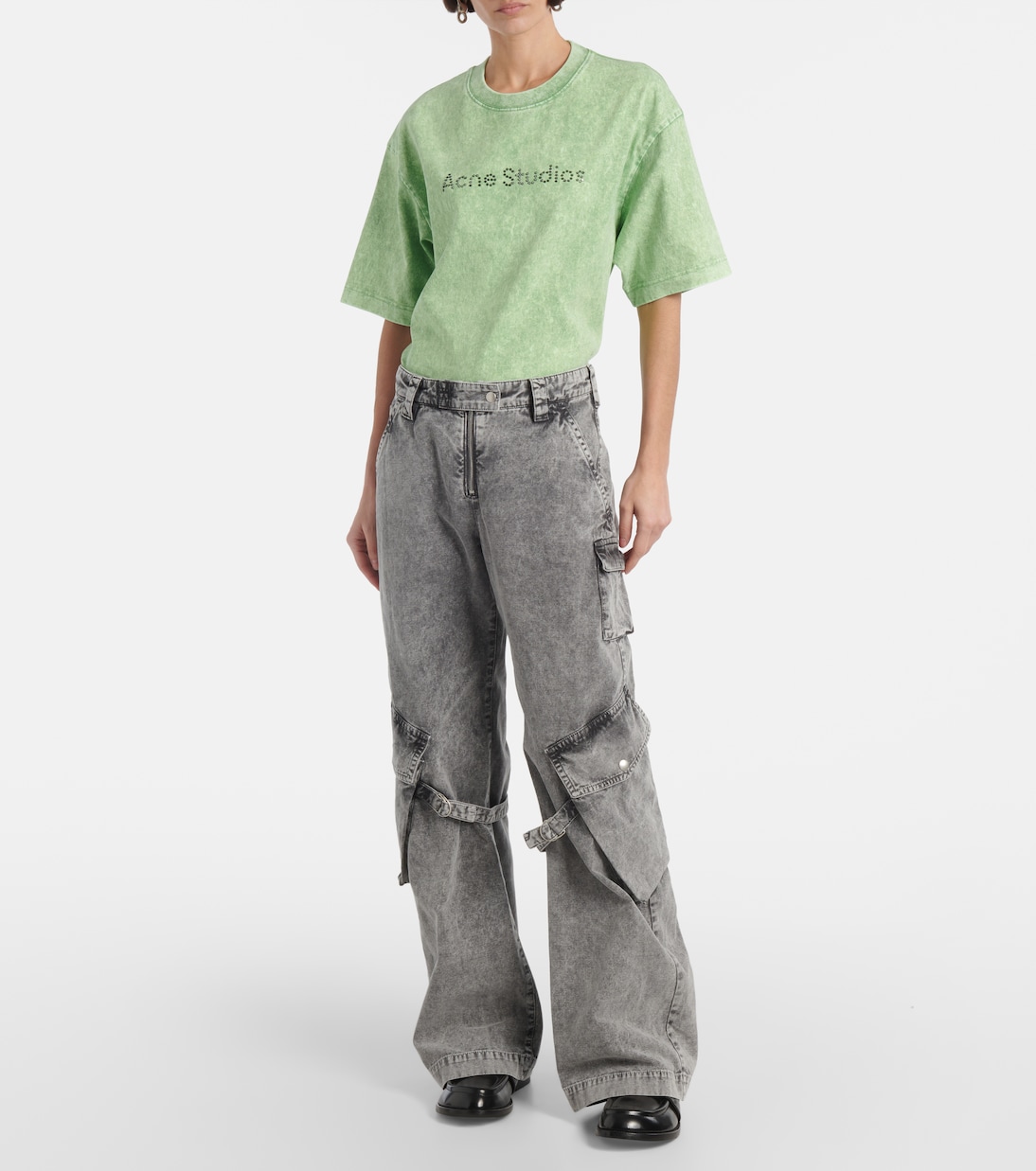 Mid-rise cotton canvas cargo pants | Acne Studios