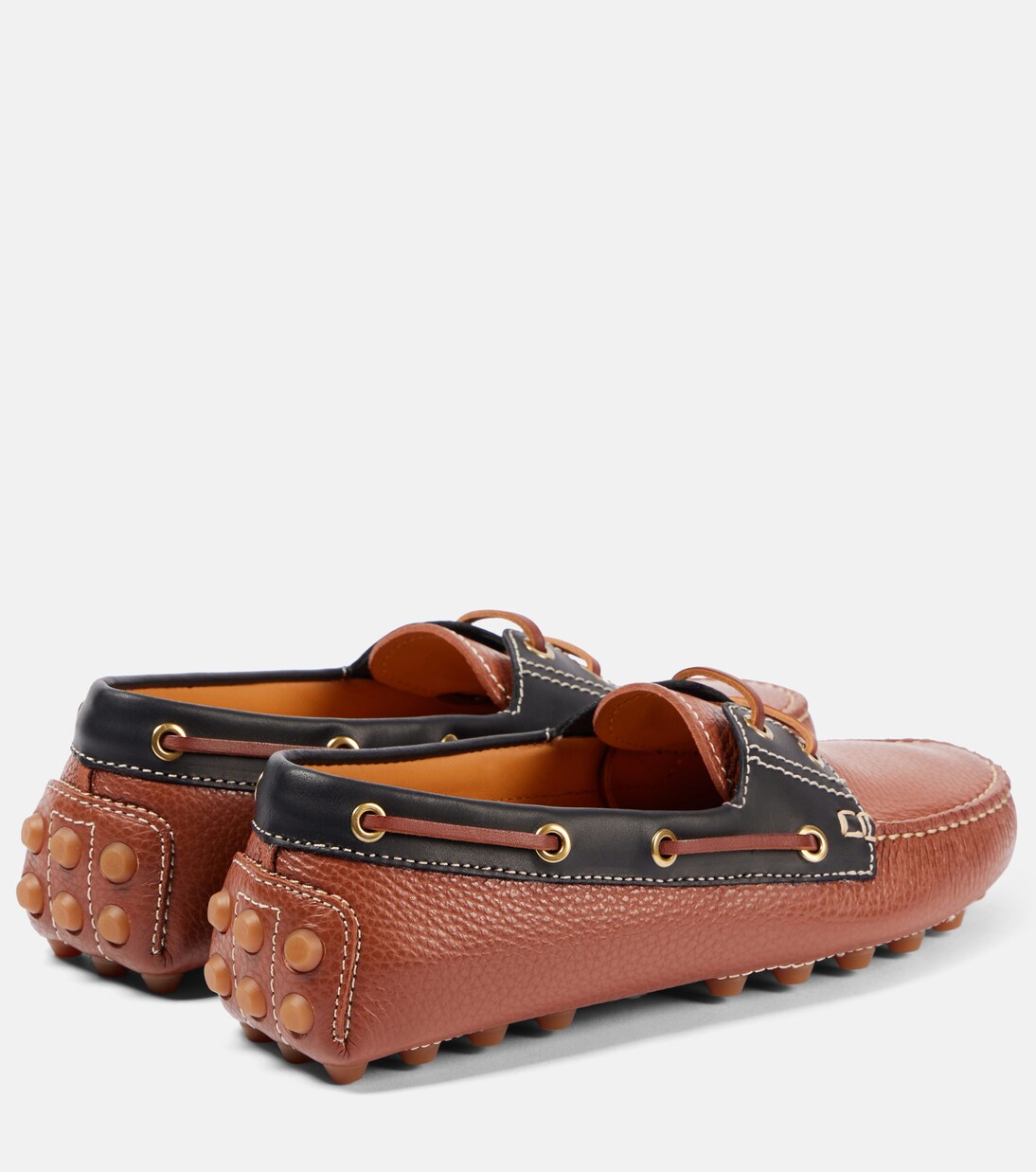 Gommino Bubble leather boat shoes | Tod's