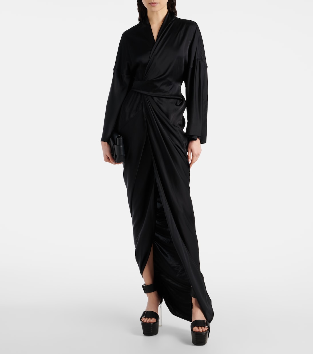 Wickelkleid Hollywood aus Charmeuse | Rick Owens