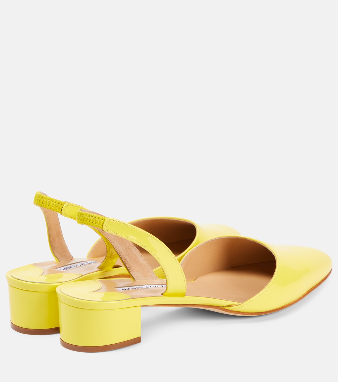 Aspro 30 patent leather slingback pumps | Manolo Blahnik