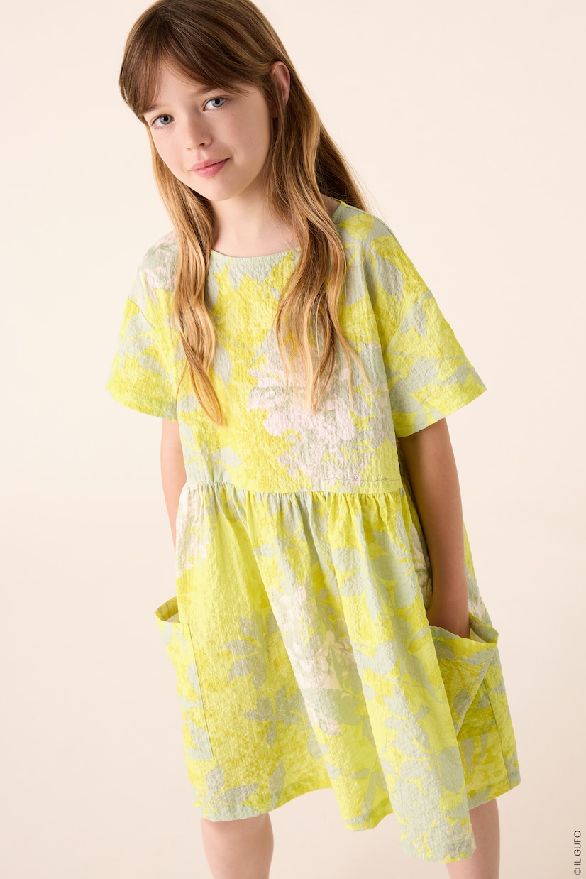 Printed cotton dress | Il Gufo